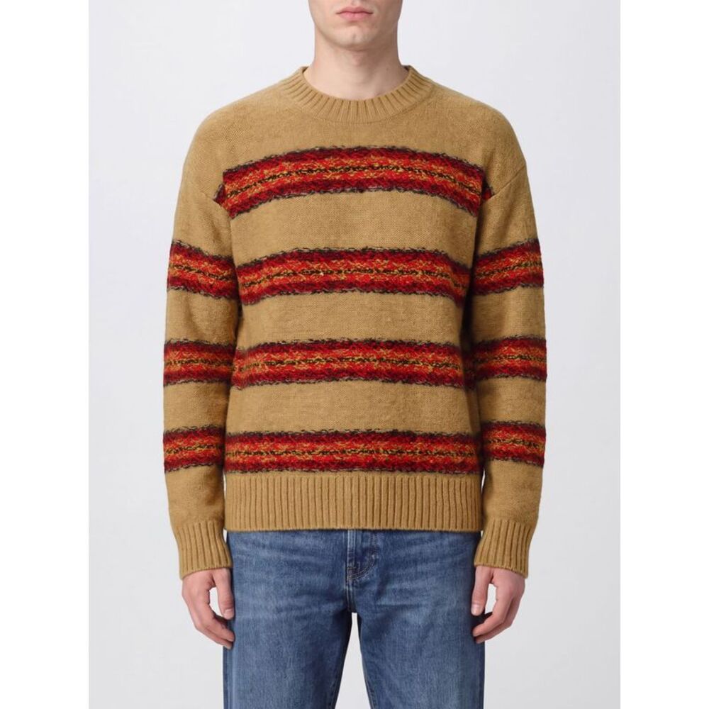 Dries Van Noten Men Dries Van Noten Multicolour Striped Wool Crewneck Jumper